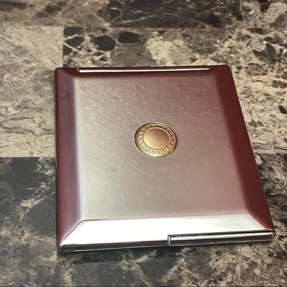 Vintage Mary Kay Compact Mirror Chrome Travel